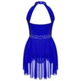 thumbnail image 3 of Alvivi Fille Enfant Juste-au-Corps de Ballet Moderne Contemporain avec Robe, Costume de Danse Lyrique Latin Bleu 6, 3 of 7