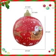 thumbnail image 5 of ​24 Inch LED Inflatable Christmas Decor with Remote - Santa & Reindeer Outdoor Yard Decor, Includes Pump & Stakes​​ Red, 5 of 9