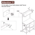 thumbnail image 6 of 20-29 Gallon Fish Tank Stand, Aquarium Stand with Power Outlet, Heavy-Duty Reptile Terrarium Stand Table with 6-Leg Support and 4-Tier Adjustable Storage Shelves, 6 of 8