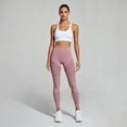 thumbnail image 4 of Workout Leggings for Women Sports Color Lifting Fitness High Waist Running Soft Tummy Control Yoga Pants, 4 of 7