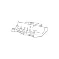 thumbnail image 4 of New Genuine Nissan Altima Head Lamp Light Bracket Left OE 260929HS0A, 4 of 10