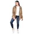 thumbnail image 5 of Chamarra ligera con capucha desmontable Roman Fashion /Juvenil, 24609 (Cafe) cafe M, 5 of 5