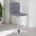 thumbnail image 2 of Take Me Home Grey Fabric Upholstered Adjustable Stool for Dining Area, 2 of 3