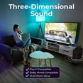 thumbnail image 5 of Philips Barra de Sonido con Subwoofer Inalámbrico, Barra de Sonido Dolby Atmos para TV Sistema de Sonido Envolvente Bluetooth 2.1 Canales para TV Altavoces de Audio de Cine en Casa, DTS Play-Fi, Amazo, 5 of 5