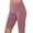 Pink H, variant on Npasoilc Summer Yoga Shorts for Women Knitted Stripe High Waisted Bodycon Fitness Solid Color Casual Slim-Fit Shorts