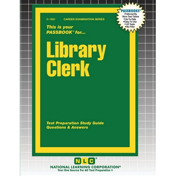 Career Examination Library Clerk, Book 1931, (Paperback)