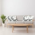 thumbnail image 4 of Ambesonne Paisley Throw Pillow Cover 4 Pack, Floral Moon, 18", Black and White, 4 of 7
