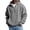 G0-Gray, variant on Homeyce Men's Quarter Zip Hoodie Waffle Knit Pullover Long Sleeve Casual Loose Fit Sweatshirt Hooded Tops with Pockets,Gray L