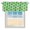 Green, variant on Blue Football Kitchen Valances for Windows 42x12 Inch Kitchen Curtains Valances Rod Pocket Vintage Soccer Geometric Watercolor Bathroom Window Valances for Window Treatment Decor