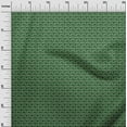 thumbnail image 3 of oneOone Georgette Viscose Green Fabric Tribal Dress Material Fabric Print Fabric By The Yard 42 Inch Wide, 3 of 4