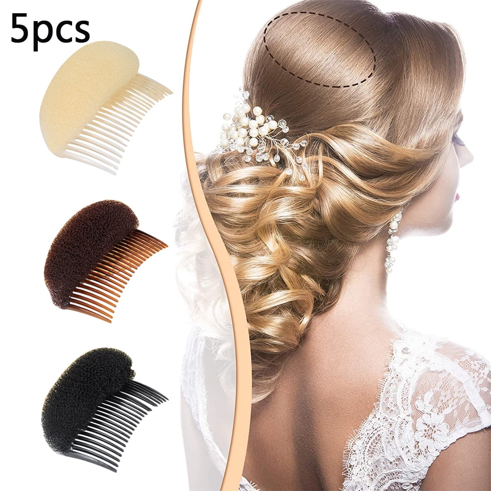 Yirtree 5PCS Bump Up Hair Accessories Volume Insert Set Styling Insert  Braid Tool Bump It Up Volume Hair Comb Hair Bump Base for Women Girls -  