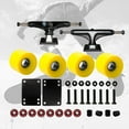 thumbnail image 1 of Skateboard Trucks Ruedas de 51 mm Perfecl Conjunto Amarillo, 1 of 8