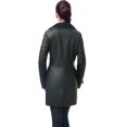 thumbnail image 6 of Women's 'Lorin' Faux Leather Long Walking Coat, 6 of 6
