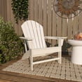 thumbnail image 6 of DecMode Indoor Outdoor Resin Adirondack Chair - White, 6 of 23