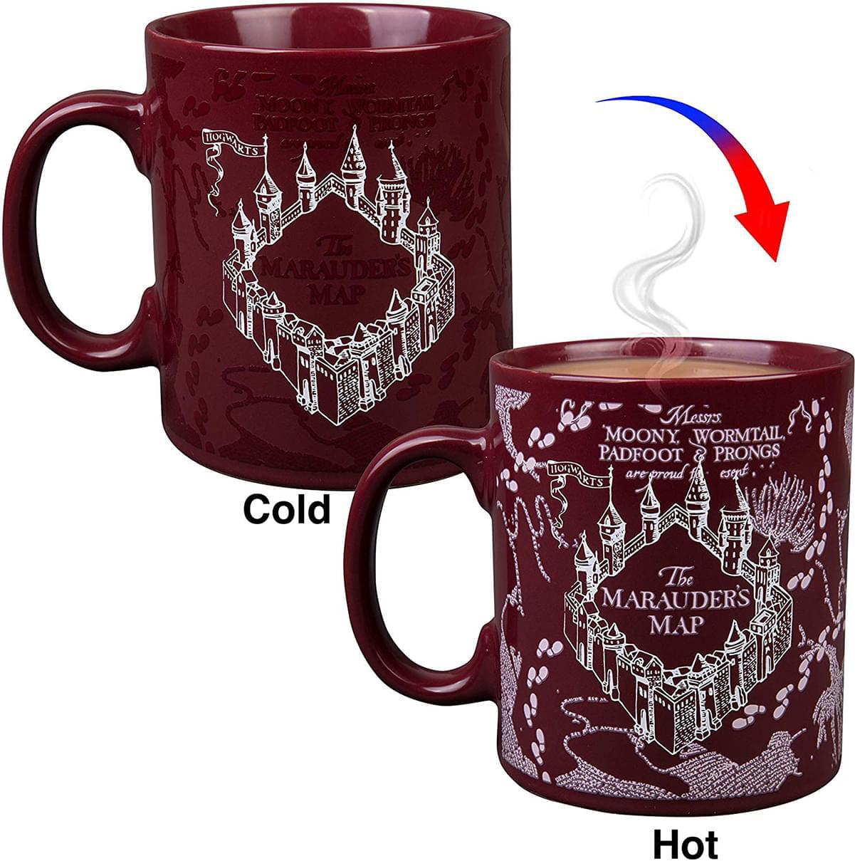 Harry Potter Always Heat Reveal Ceramic Coffee Mug Doe Patronus Activates with Heat 20 oz. 