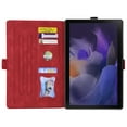 thumbnail image 3 of ELEHOLD for Samsung Galaxy Tab A9 Plus 11 Inch (2023) Leather Case,Embossed Butterfly Pattern Folio Flip Case Card Slots Kickstand Magnetic Clasp Shockproof Case for Samsung Tab A9+,Red, 3 of 9
