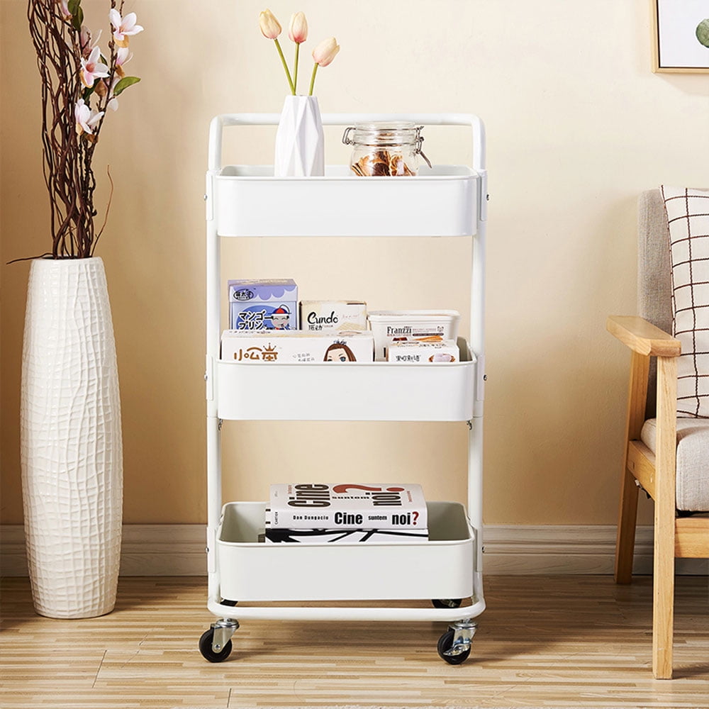 Lowestbest 3-Tier Kitchen Storage Utility Cart, Microwave Oven Stand Storage Cart, Multifunction Storage Cart for Bedroom, Kitchen, Office Lowestbest 3-Tier Kitchen Storage Utility Cart, Microwave Oven Stand Storage Cart, Multifunction Storage Cart for Bedroom, Kitchen, Office