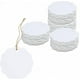thumbnail image 1 of 200 etiquetas de regalo kraft blancas en forma de abanico (6 cm de diámetro) para embalaje artesanal, 1 of 3