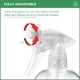 thumbnail image 4 of Botella pulverizadora Bar5F transparente de 480 ml con rociador de cabezal ajustable, 4 of 6