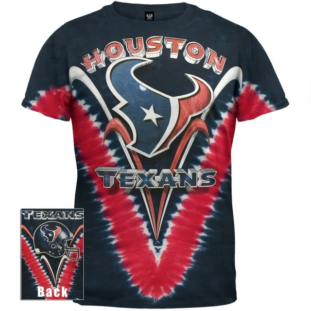 Houston Texans - Logo T-Shirt Teinture sur Nœuds V-Dye