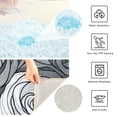 thumbnail image 3 of Yayeee Bath Rug for Bathroom Floor Non Slip Rectangle Fluffy Soft Absorbent Mat, 16"x24", Black Roses, 3 of 7