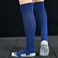 thumbnail image 4 of Mikilon Children's Sports Socks Solid Color Football Socks High Tube Socks Knee High Socks, 4 of 4