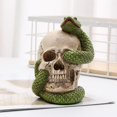 thumbnail image 1 of Halloween Resin Ornament Decoration, Halloween Ornament Decoration Home Decor Horror Halloween Decorations, Halloween Skull LED Lights, 1 of 3