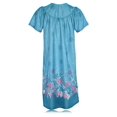 thumbnail image 5 of JEFFRICO Womens Nightgowns Muumuu Lounger House Dress Sleepwear Silky Soft Pajama Dress Nightshirts, 5 of 5
