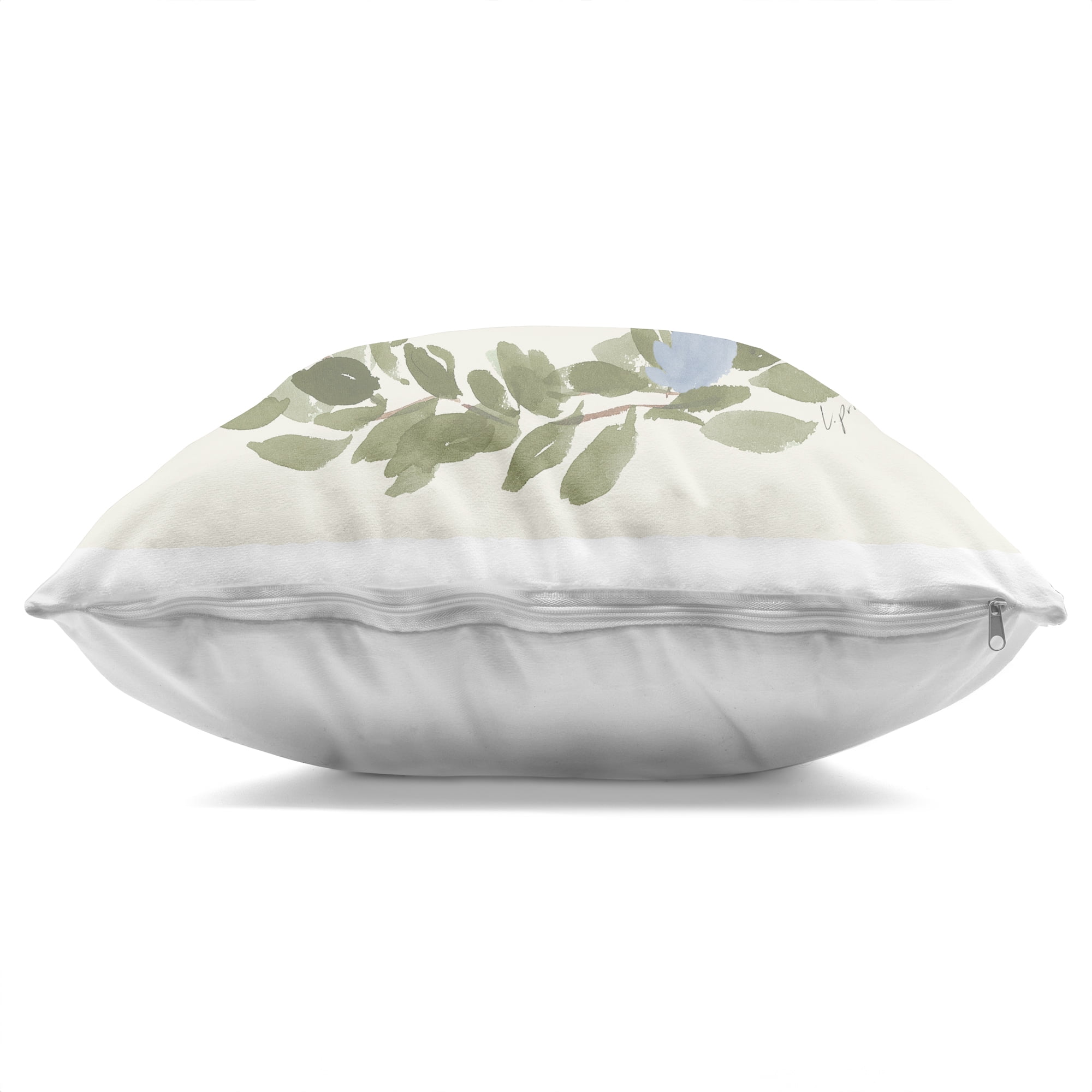 Stupell Industries Bee in Blue Wreath Decorative Printed Throw Pillow, design by Lucille Price