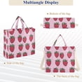 thumbnail image 6 of FORMRS Womens Corduroy Tote Bag Crossbody Shoulder Handbag with Pocket, Cartoon Strawberry, 6 of 7