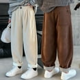 thumbnail image 4 of LNMQLPDBS 4t Boys Pants Plus Size Wide Leg Pants Athletic Pants Boys Y2k Baggy Pants 9 Year Old Clothes Yoga Clothes 2t Clothes, Coffee 11-12 Years, 4 of 7
