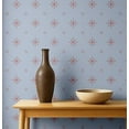 thumbnail image 1 of S4sassy Removable Vintage Style Waterproof Wall Wrap, Textured Finish Mosaic Tile Wallcover, Compass Starburst Pattern Contact Paper for Backsplash, Self Adhesive Vinyl Wallpaper Roll- Blue- 25"x60", 1 of 9