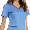 thumbnail image 2 of Maevn MATRIX Women's Contrast Double V-Neck Scrub Top [XXS - 3XL, FREE SHIPPING], 2 of 6