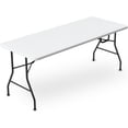 thumbnail image 1 of Mesa Plegable Tipo Portafolio 180 cm | Estructura de Acero Reforzado y Superficie HDPE | Ideal para Eventos, Jardín y Catering - Color Blanco, 1 of 6