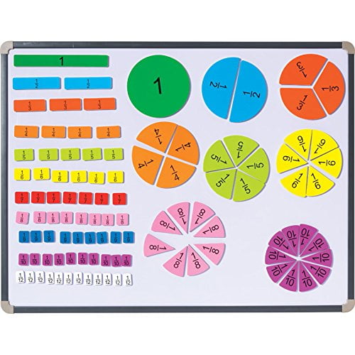 Didax Math Deluxe Fraction Circles Plastic Fractions Set 