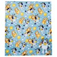 Bluey Character Hugger Pillow & Silk Touch Throw Blanket Set, 40" x 50