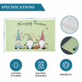 thumbnail image 6 of Happy Easter Placemats Set of 12, Cute Gnomes Eggs Spring Daisy Flowers Green Placemats for Dining Table, Place Mats for Kitchen Tabletop, Waterproof Wipeable Dining Table Mats Set, 6 of 9