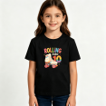 thumbnail image 2 of Girls Graphic Tees Rolling Into 10 Roller Skate Print Kids T Shirt 10th Birthday Tee 100% Cotton Short Sleeve Soft Tops 4-13Y, 2 of 5
