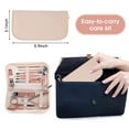 thumbnail image 3 of Juego portátil de cortaúñas y herramientas de belleza, juego de manicura de acero inoxidable martensítico de oro rosa 12 en 1, con bolsa de cuero rosa, adecuado para el hogar, lugar de trabajo,, 3 of 7
