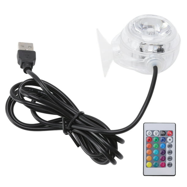 Lámpara para pecera, luz LED para acuario, luces de acuario de color, luz de color para pecera, eficiencia maximizada
