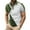 Olive Green, variant on WREESH Men's Henley Shirts Casual Lapel 1/4 Zip Pullover Color Block Short Sleeve Tops Workout Shirts Olive Green