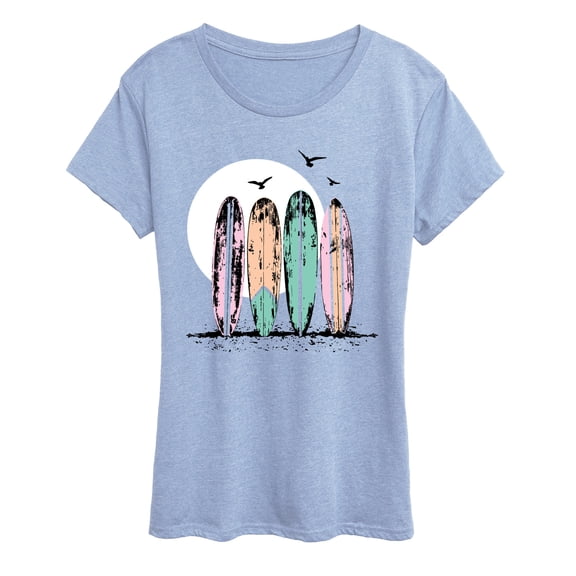 Instant Message - Vintage Surfboards - Women's Short Sleeve Graphic T-Shirt