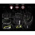thumbnail image 3 of Franklin Sports Shok-Sorb Neo Batting Gloves Black/Optic Yellow Adult Medium, 3 of 4
