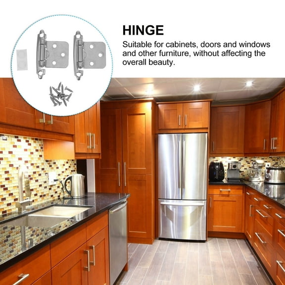GOOHOCHY Worgeous 6pcs Cabinet Hinges 1/2 Inch Self Closing for Kitchen Cabinet Doors Hardware