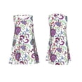 thumbnail image 7 of Wukai Fairy Flower Print Women's Sleeveless Dress, Loose Fit Casual Dress for Women, Comfortable Sleeveless Summer Dress, 7 of 7