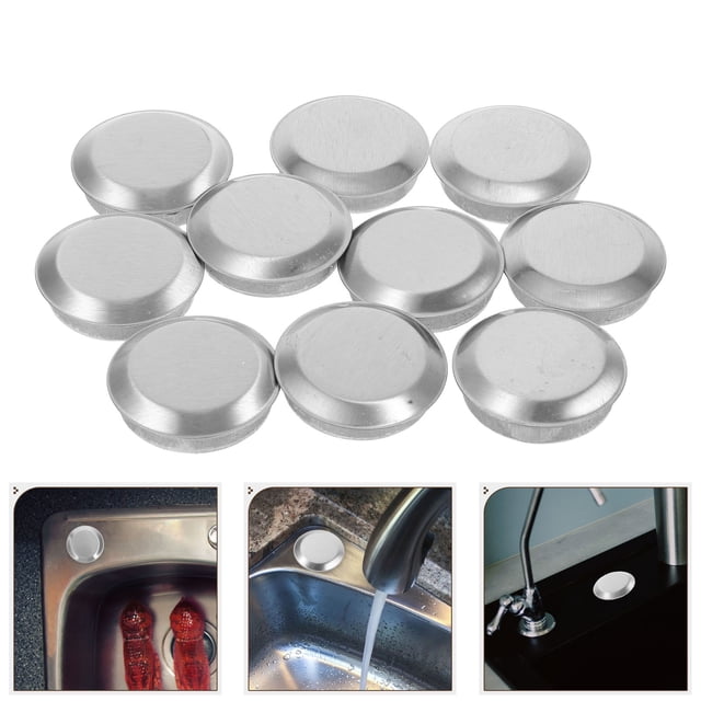 ELAYARD 10Ud Cubierta De Agujero Fregadero Cocina De Inoxidable Durable Y Estilizada
