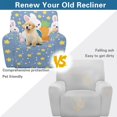 thumbnail image 4 of HELLHERO 4 Pack Easter Bunnies Recliner Chair Covers, Anti Pet Hair Recliner Cover Brushed with Elastic Bottom Recliner Slipcovers for Office Living Room, 4 of 8