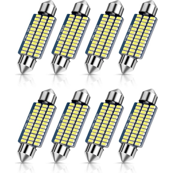 Direct Original Car Light Bulb Replacement, Extra Bright LED Bulbs for Car Interior Lights License Plate Map Dome Trunk Door Courtesy Light, 12V Low Power Consumption Xenon White
