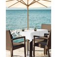 thumbnail image 3 of Boanket Outdoor Tablecloth with Umbrella Hole for Patio/Picnic/Party/Camping, Green Brown Botanical Waterproof Table Cloth Square Cover Washable, Farmhouse Eucalyptus Leaves (60"x 60"), 3 of 7
