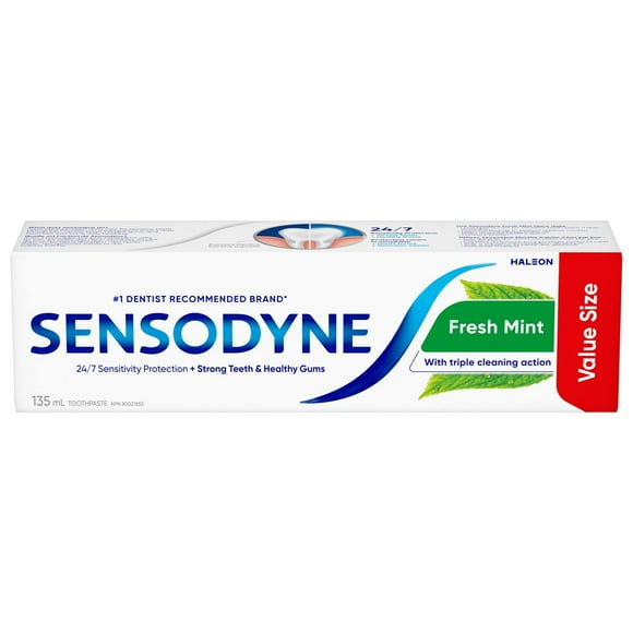 Sensodyne Daily Sensitivity Toothpaste - Value Size, 135 mL Fresh Mint